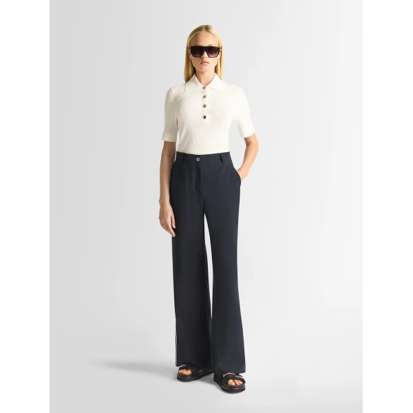 Fusalp Vera Short-Sleeve Polo Shirt in Flocon, view 2 | Short Sleeved | Coveti