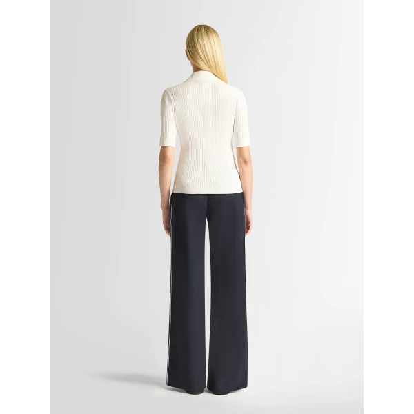 Fusalp Vera Short-Sleeve Polo Shirt in Flocon, view 4 | Short Sleeved | Coveti