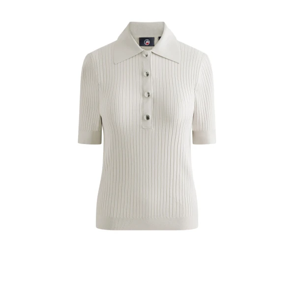 Fusalp Vera Short-Sleeve Polo Shirt in Flocon | Short Sleeved | Coveti