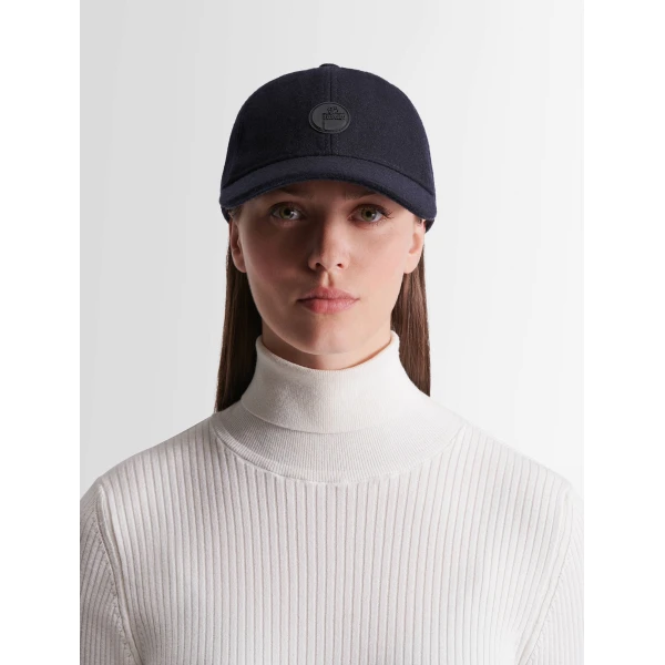 Fusalp Wool Cap in Navy, view 2 | Hats | Coveti