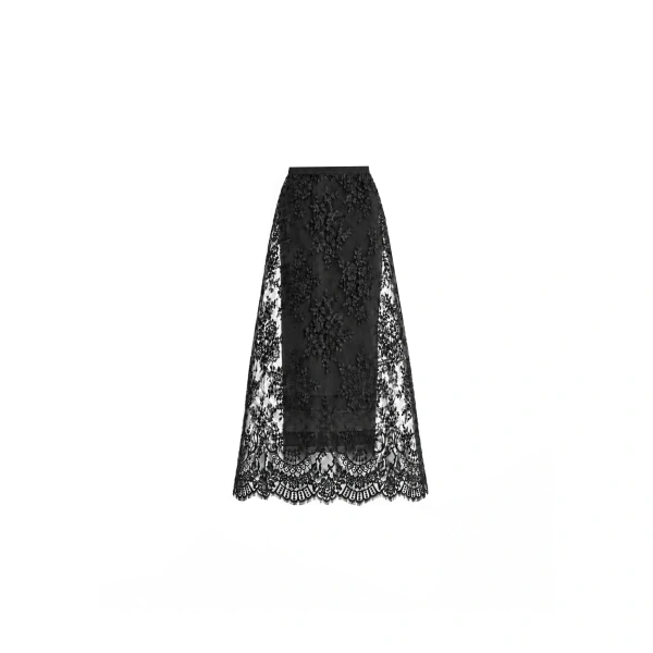 Lace Cage Midi Skirt