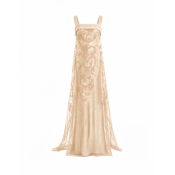 Sheer Overlay Dress