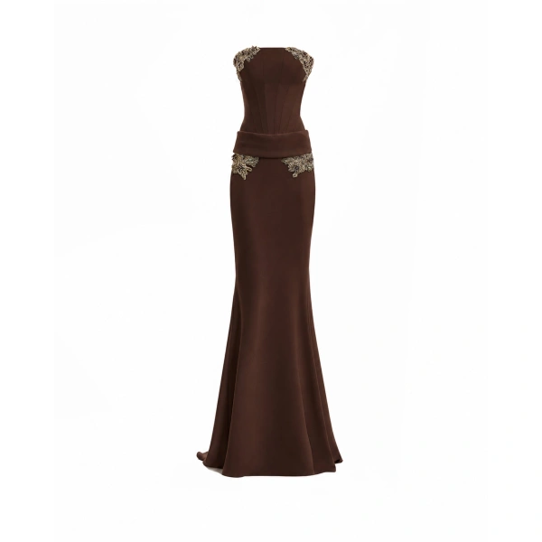 Strapless Beaded Dress