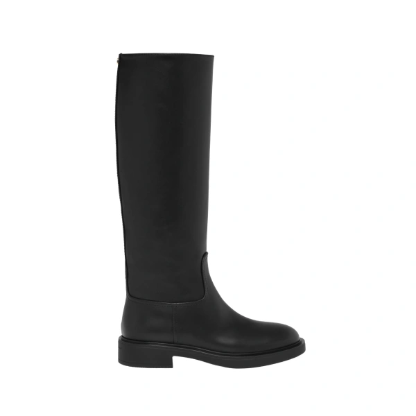 Gianvito Rossi Ascott Knee-High Boots in Black Leather | Knee-High Boots
