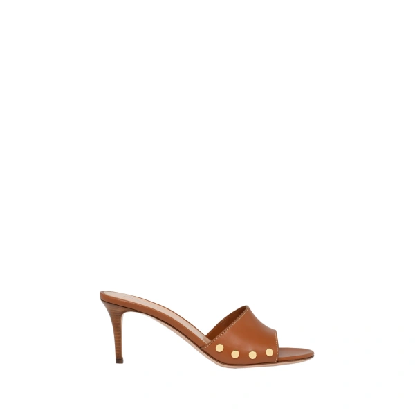 Gianvito Rossi Avelin Mules in Brown Leather | Mules