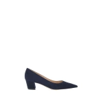 Gianvito Rossi Aylin 45 Pumps in Denim Suede | Kitten Heels