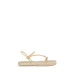 Gianvito Rossi Bali Flat Sandals in Gold Nappa | Sandals