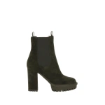Gianvito Rossi Barry Ankle Boots in Dark Olive | Ankle Boots