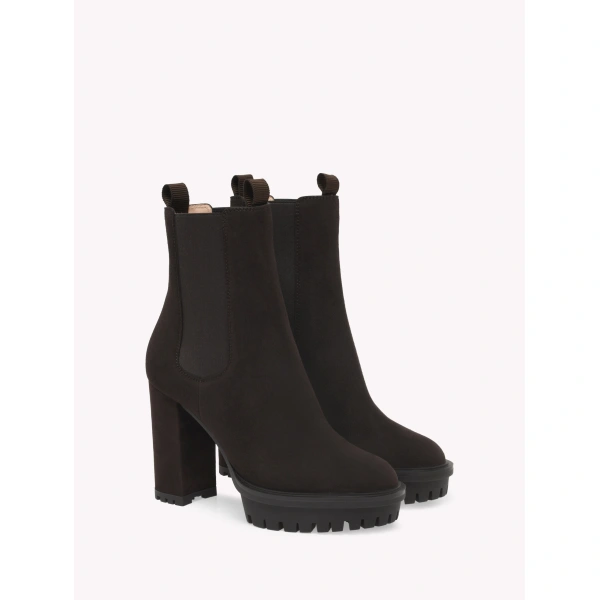 Gianvito Rossi Barry Ankle Boots in Mocha, view 2 | Ankle Boots