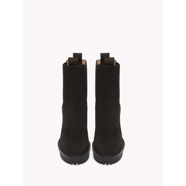 Gianvito Rossi Barry Ankle Boots in Mocha, view 3 | Ankle Boots