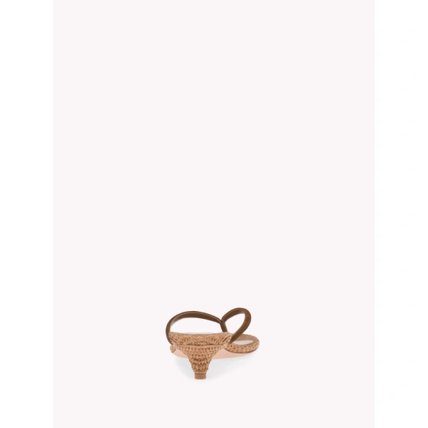 Gianvito Rossi Calypso Thong Sandals in Brown Suede, view 4 | Sandals