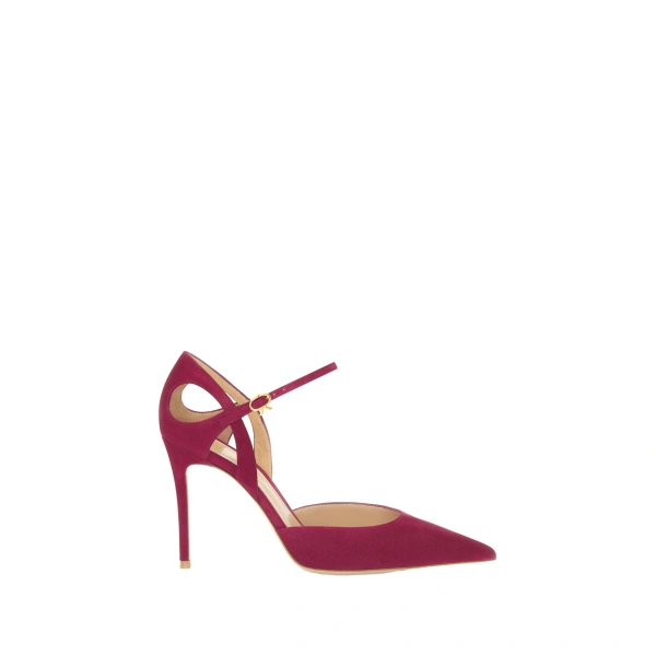 Gianvito Rossi Charlotte Pumps in Pink Suede | Pumps