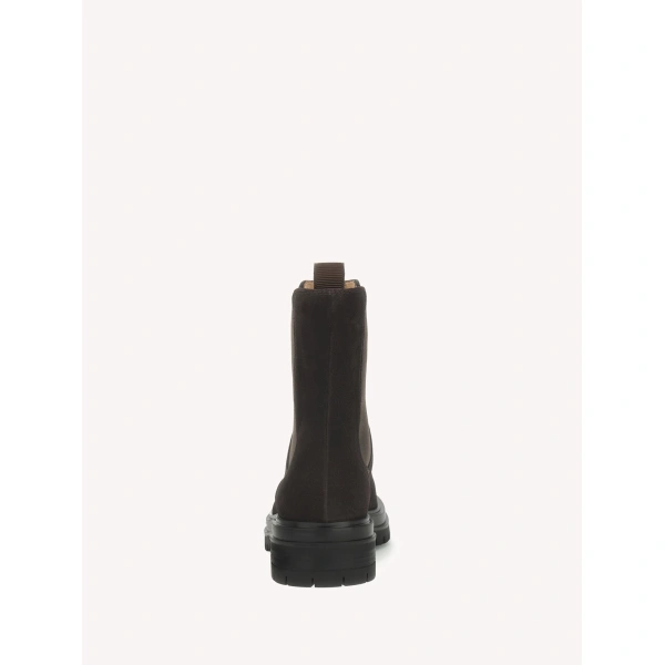Gianvito Rossi Chester Ankle Boots in Mocha Suede, view 4 | Ankle Boots