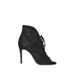 Gianvito Rossi Claudia Ankle Boots in Black Lace | Ankle Boots
