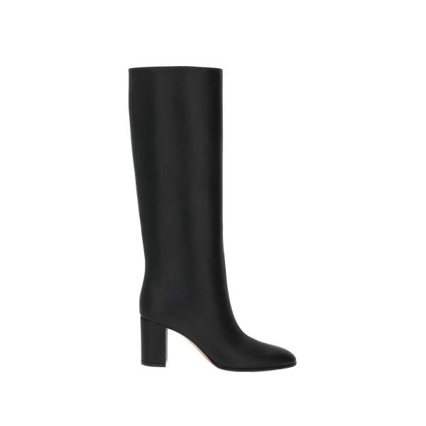 Gianvito Rossi Dana Knee-High Boots in Black Leather | Knee-High Boots