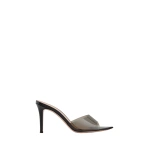 Gianvito Rossi Elle 85 Mules in Black Plexi | Mules