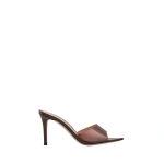 Gianvito Rossi Elle 85 Mules in Brown Plexi | Mules