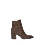Gianvito Rossi Fes Ankle Boots in Brown Leather | Ankle Boots