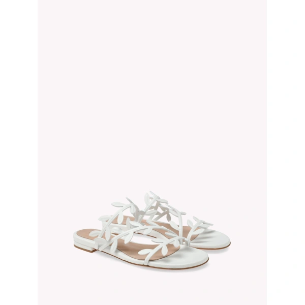 Gianvito Rossi Flavia 05 Flats in White Nappa, view 2 | Flats