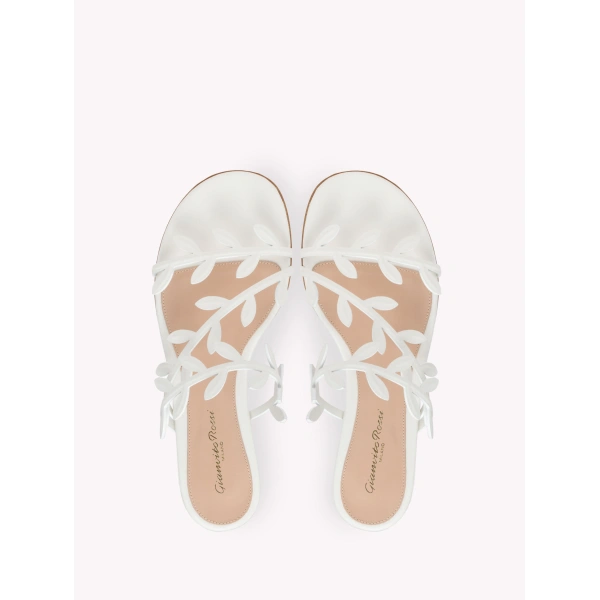 Gianvito Rossi Flavia 05 Flats in White Nappa, view 3 | Flats