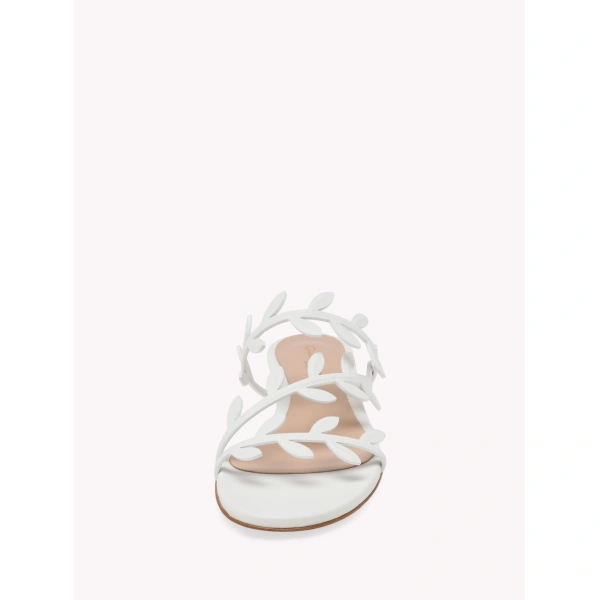 Gianvito Rossi Flavia 05 Flats in White Nappa, view 4 | Flats