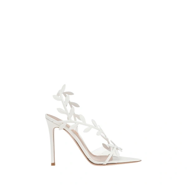 Gianvito Rossi Flavia Sandals in White Nappa | Sandals