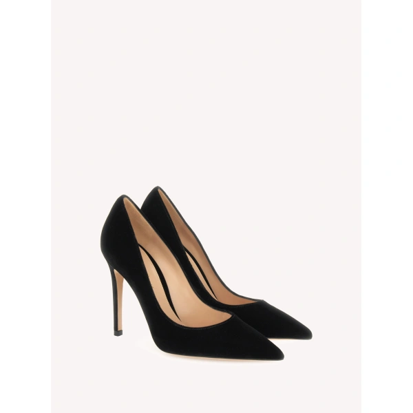 Gianvito Rossi Gianvito 105 Pumps in Black Fabric, view 2 | Pumps