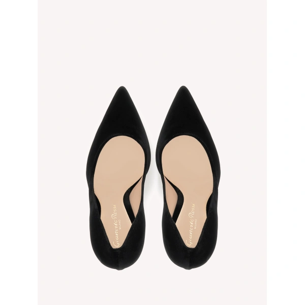 Gianvito Rossi Gianvito 105 Pumps in Black Fabric, view 3 | Pumps