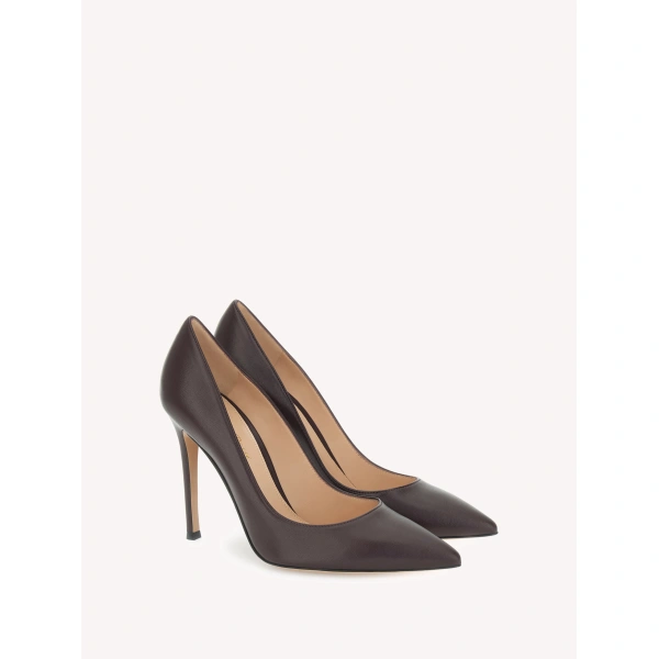 Gianvito Rossi Gianvito 105 Pumps in Burgundy Nappa, view 2 | Pumps