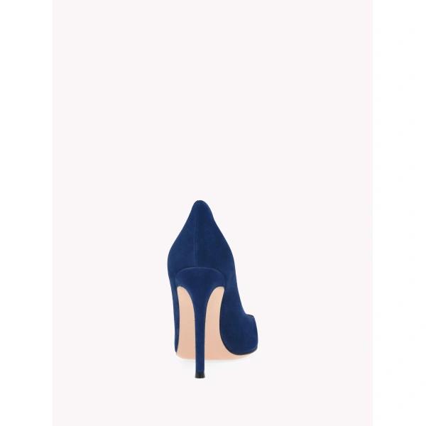 Gianvito Rossi Gianvito 105 Pumps in Navy Suede, view 4 | Pumps