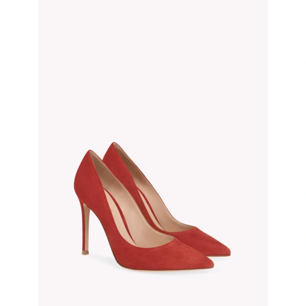 Gianvito Rossi Gianvito 105 Pumps in Orange Suede, view 2 | Pumps