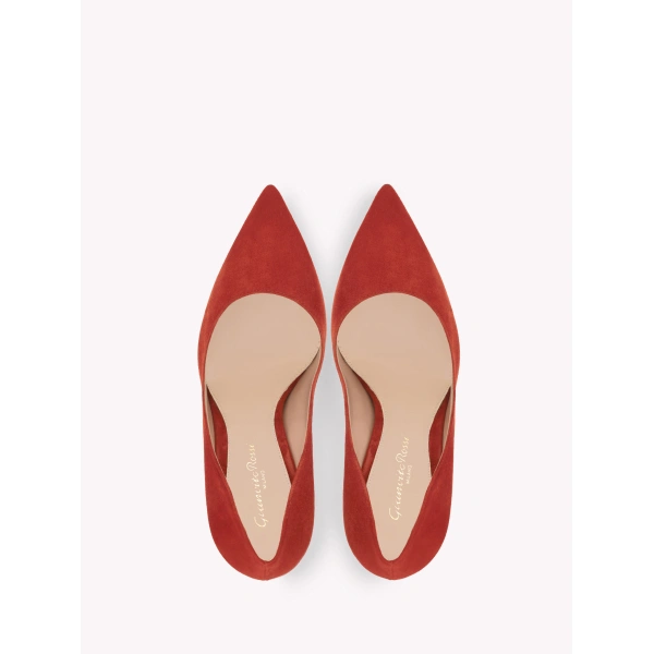 Gianvito Rossi Gianvito 105 Pumps in Orange Suede, view 3 | Pumps