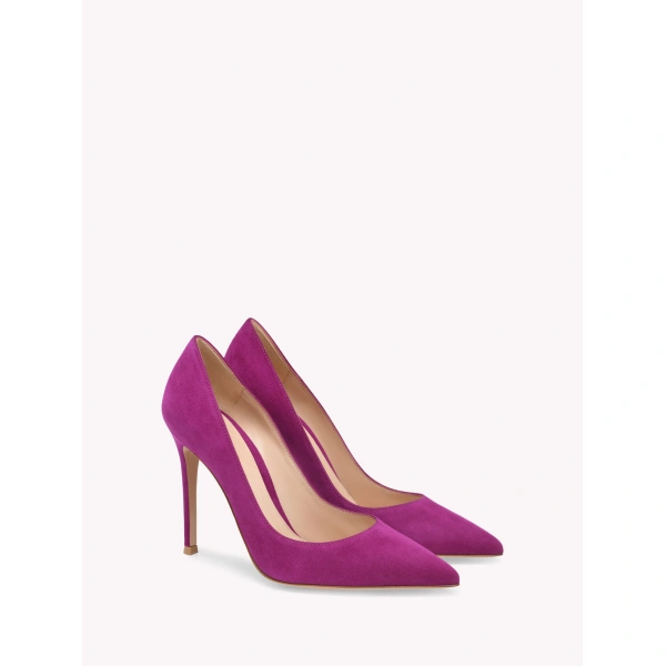 Gianvito Rossi Gianvito 105 Pumps in Pink Suede, view 2 | Pumps