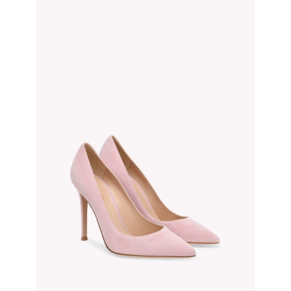 Gianvito Rossi Gianvito 105 Pumps in Pink Suede, view 2 | Pumps