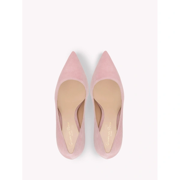 Gianvito Rossi Gianvito 105 Pumps in Pink Suede, view 3 | Pumps