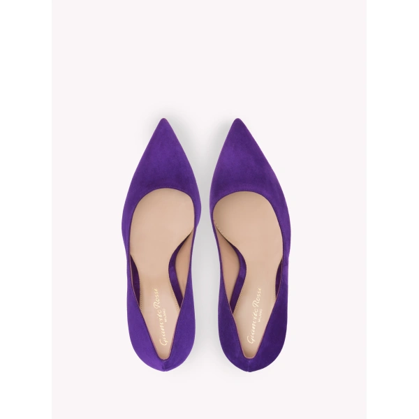 Gianvito Rossi Gianvito 105 Pumps in Purple Suede, view 3 | Pumps