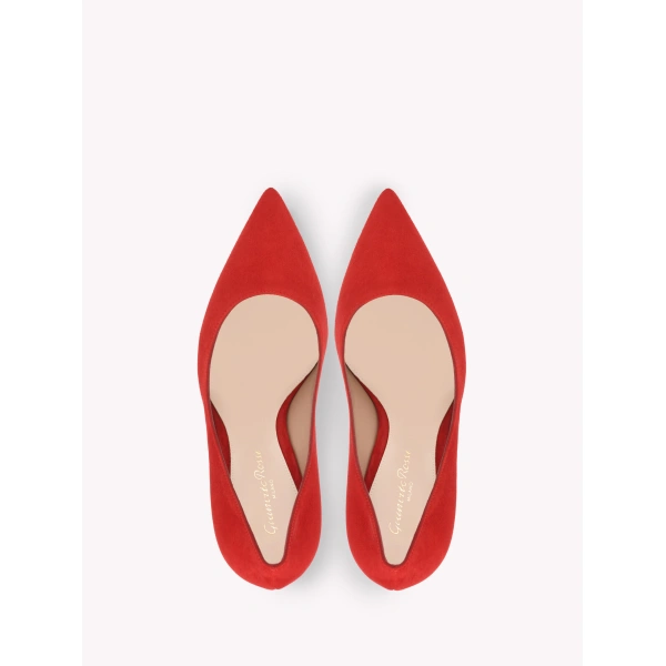 Gianvito Rossi Gianvito 105 Pumps in Red Suede, view 3 | Pumps