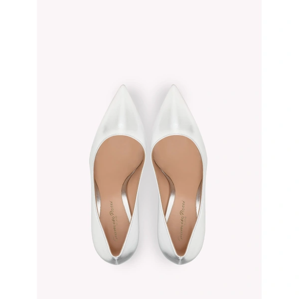 Gianvito Rossi Gianvito 105 Pumps in Silver Nappa, view 3 | Pumps