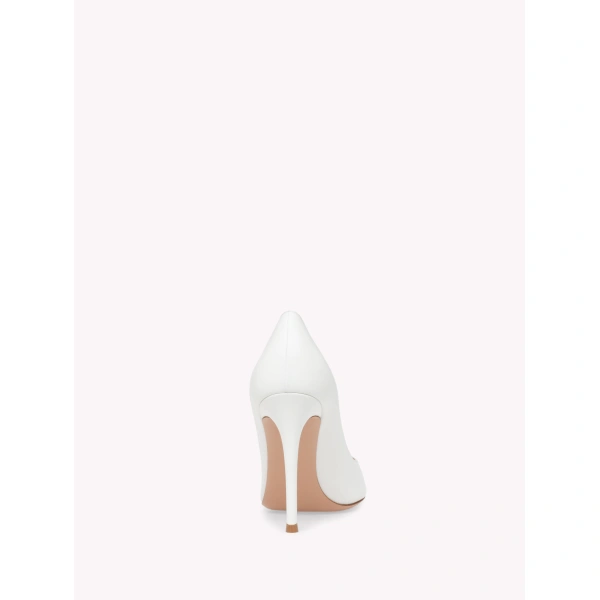 Gianvito Rossi Gianvito 105 Pumps in White Nappa, view 4 | Pumps