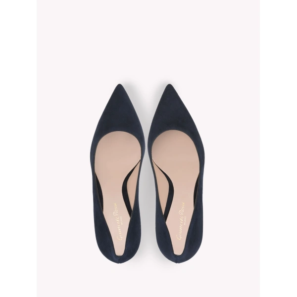 Gianvito Rossi Gianvito 70 Pumps in Denim Suede, view 3 | Pumps