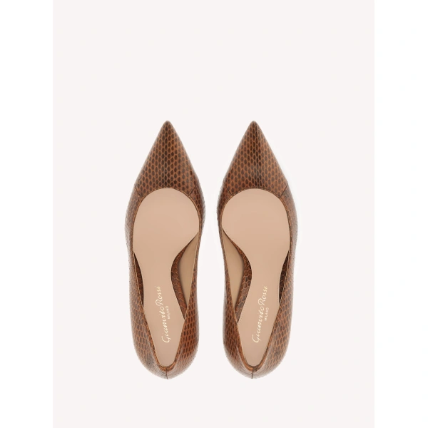 Gianvito Rossi Gianvito 70 Pumps in Orange Python, view 3 | Pumps