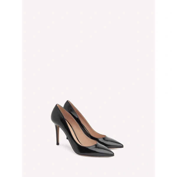 Gianvito Rossi Gianvito 85 Pumps in Black Glossy Nappa, view 2 | Pumps