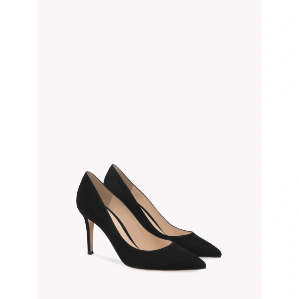 Gianvito Rossi Gianvito 85 Pumps in Black Suede, view 2 | Pumps