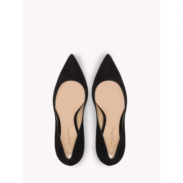 Gianvito Rossi Gianvito 85 Pumps in Black Suede, view 3 | Pumps