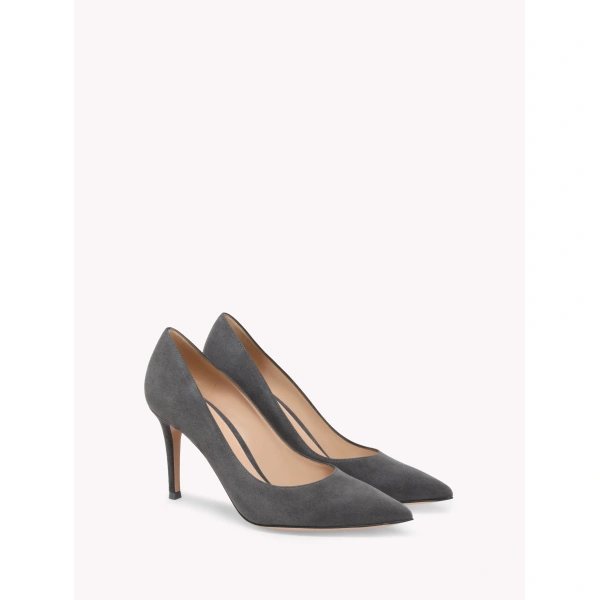 Gianvito Rossi Gianvito 85 Pumps in Grey Suede, view 2 | Pumps