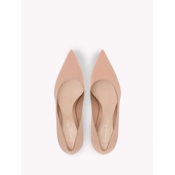 Gianvito Rossi Gianvito 85 Pumps in Peach Leather, view 3 | Pumps
