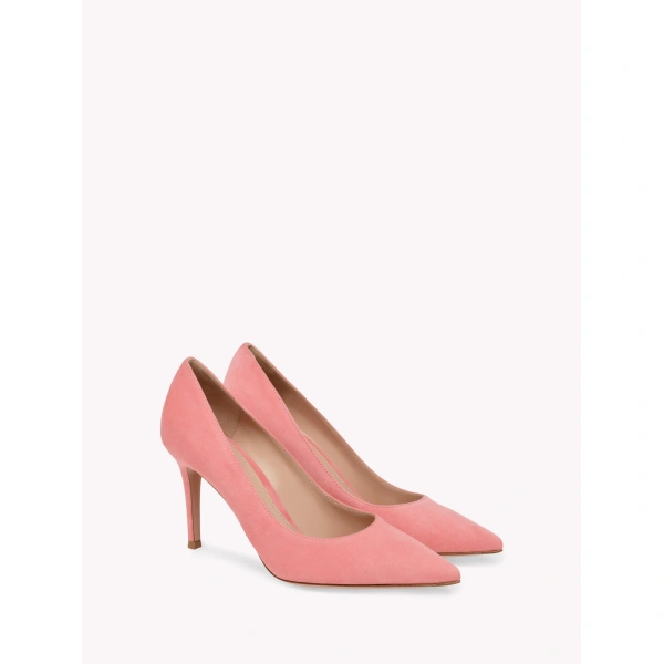 Gianvito Rossi Gianvito 85 Pumps in Pink Suede, view 2 | Pumps