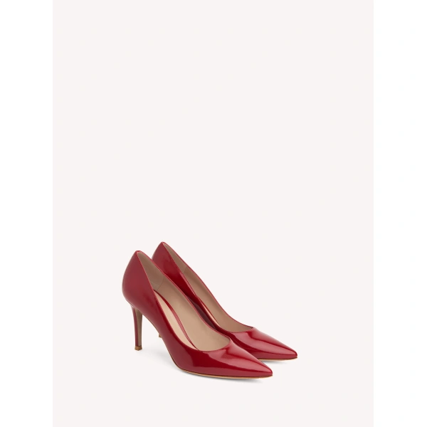 Gianvito Rossi Gianvito 85 Pumps in Red Glossy Nappa, view 2 | Pumps