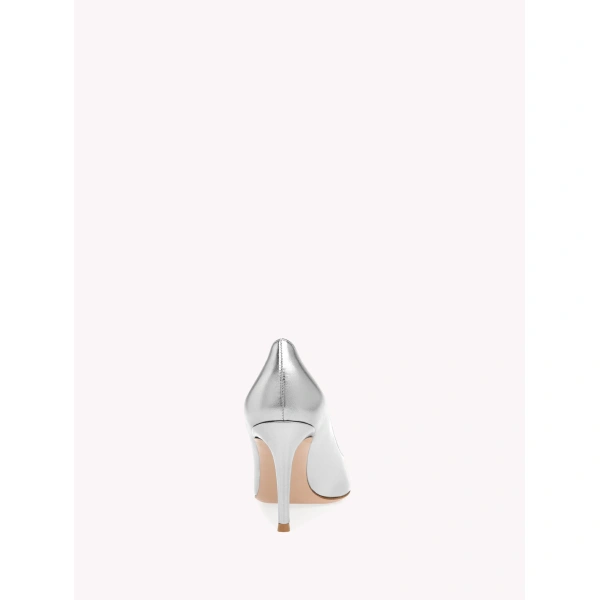 Gianvito Rossi Gianvito 85 Pumps in Silver Nappa, view 4 | Pumps