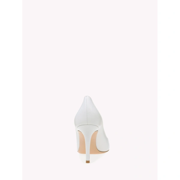 Gianvito Rossi Gianvito 85 Pumps in White Leather, view 4 | Pumps